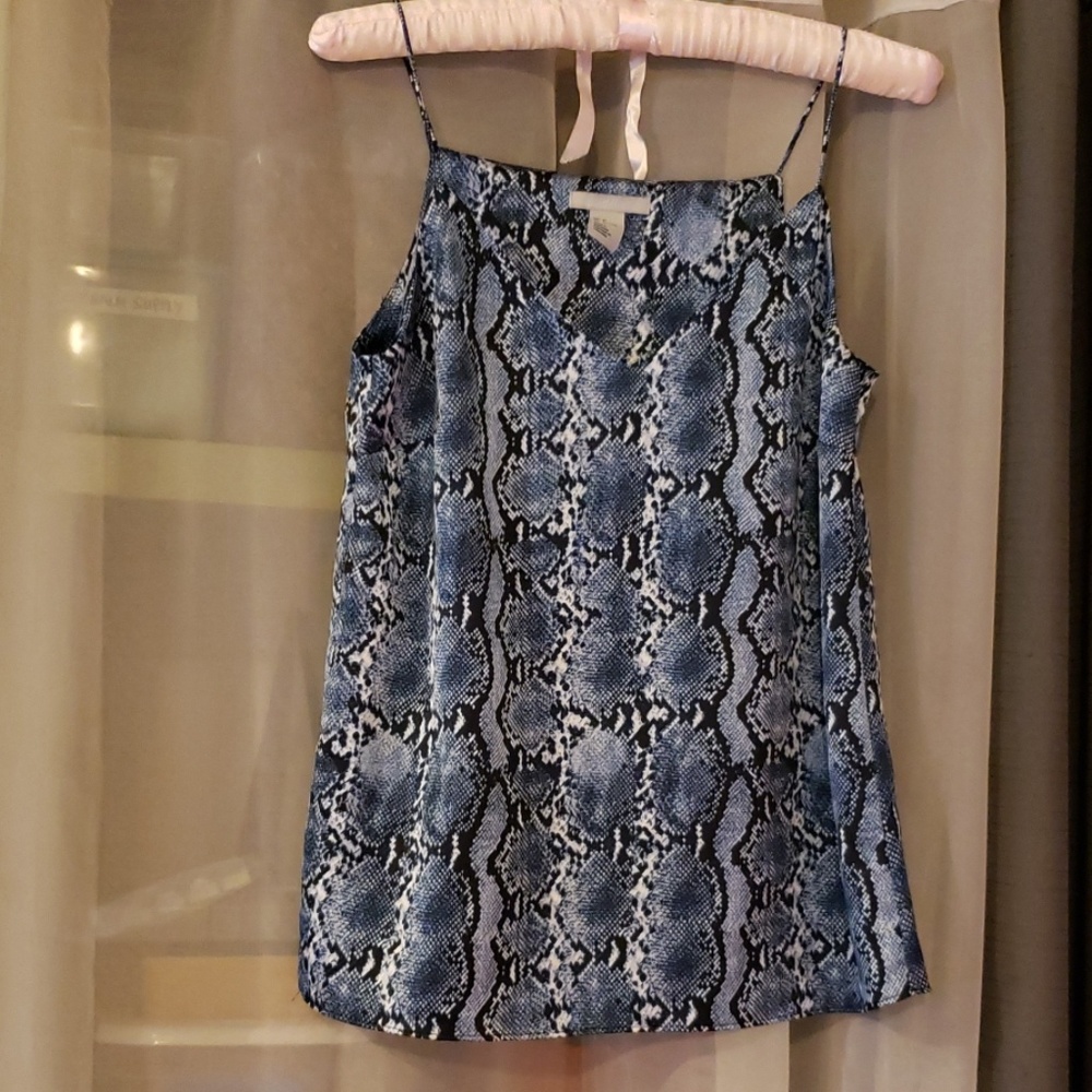 H&M Satin Snake Print Tank